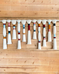 Pastel Multi-Color Fiber Art Wall Hanging
