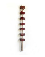 Linear Cascade Metal Wall Sculpture