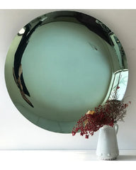 Convex Mint Green Wall Mirror
