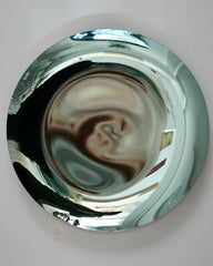 Convex Mint Green Wall Mirror