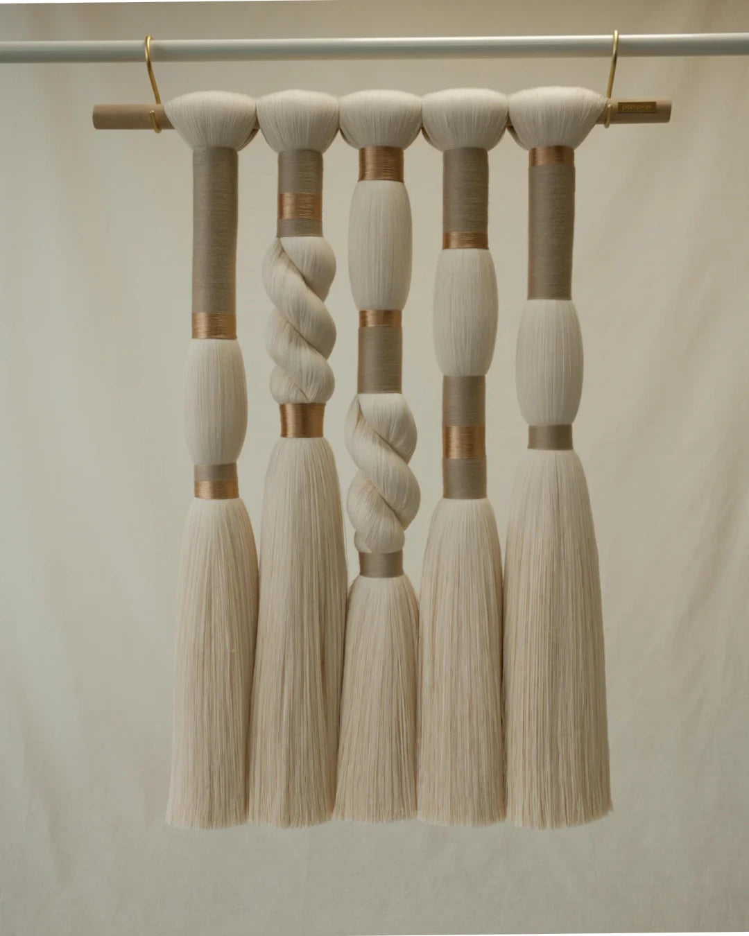 Neutral Fiber Art Hanging Tapestry