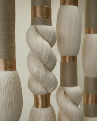 Neutral Fiber Art Hanging Tapestry