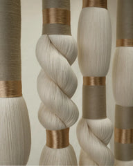 Neutral Fiber Art Hanging Tapestry
